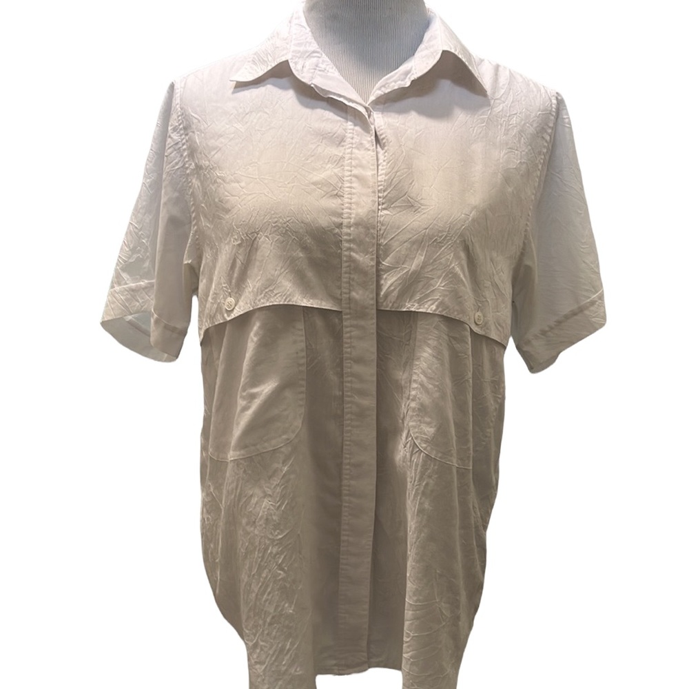 💚 EUC Crinkle Short Sleeve